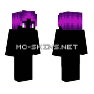 Neon Male Dark Purple Pink Minecraft skin