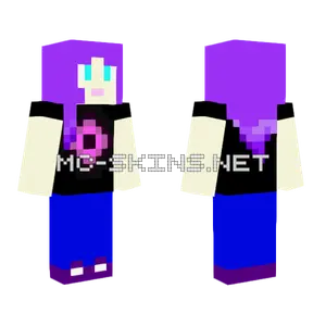 Neon Shirt Girl Minecraft skin