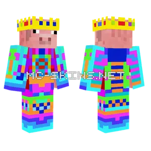 Neon Technoblade 2.0 Minecraft skin