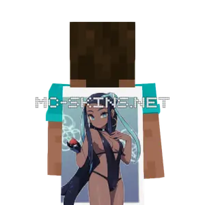 Nessa Swimsuit cape, outside and lining