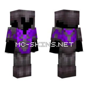 Netherite Amethyst Armor Minecraft skin