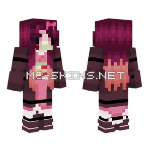 Nezuko Animatronic Minecraft skin