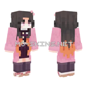 Nezuko Demon Slayer Minecraft skin