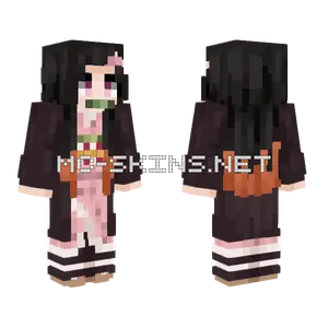 Nezuko Kamado Minecraft skin
