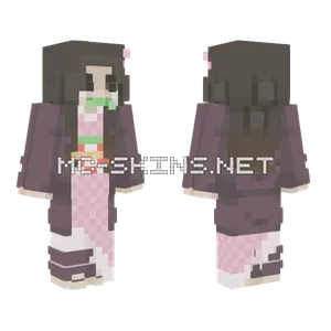 Nezuko Kamado Minecraft skin