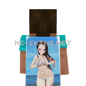 Nezuko Kamado Bikini cape, outside and lining