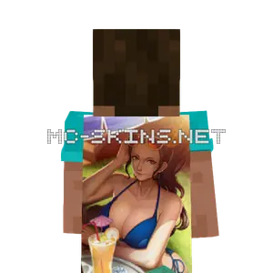 Nico Robin Bikini cape, outside and lining