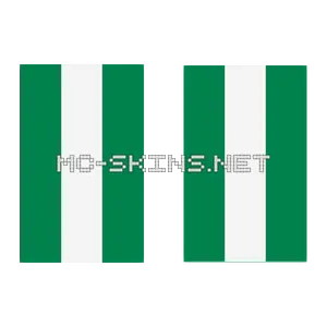 Nigeria Flag cape, outside and lining