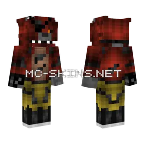 Nightmare Foxy Old Minecraft skin