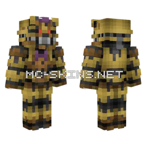 Nightmare Fredbear Minecraft skin