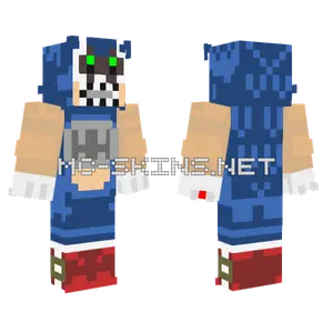 Nightmare Sonic Animatronic Minecraft skin