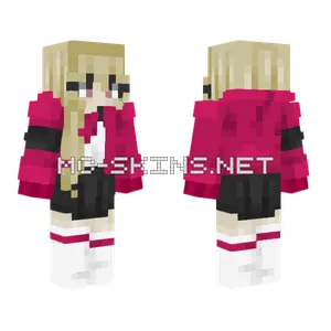 Nighttime Cherry Girl Minecraft skin