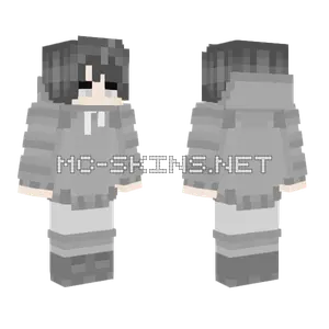 Nighttime Grey Skin Minecraft skin