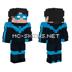 Nightwing Blue Suit Minecraft skin