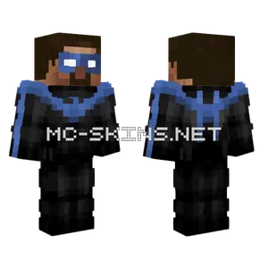 Nightwing Steve Minecraft skin