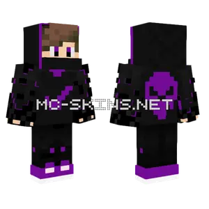 Nike Hoodie Boy Purple Minecraft skin