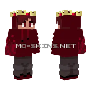 No Bandana Crimson Minecraft skin