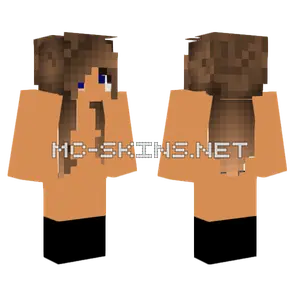No Clothes Girl Minecraft skin