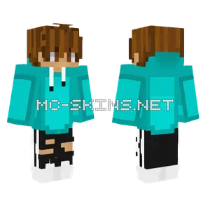No E Hoodie Minecraft skin