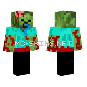 No Legs Zombie Minecraft skin
