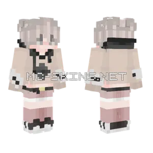 Non Binary Person With Bandages Minecraft skin