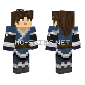 Not Finished Blue Outfit Minecraft skin