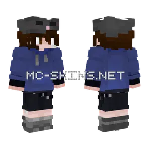 Novio Azul Gris Minecraft skin