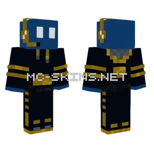 Nowwwww Blue Suit Minecraft skin