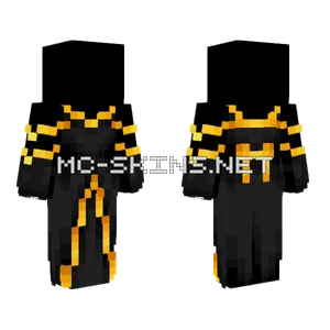 Ob Black Gold Dress W Gloves V2 Minecraft skin