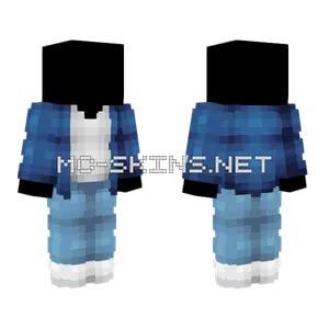 Ob Blue Open Top W Tshirt Light Jeans Minecraft skin