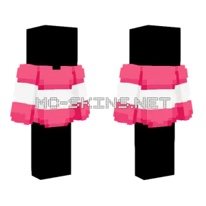 Ob Lovers Pink White Sweater Minecraft skin