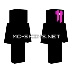 Ob Pink Hair Bow Minecraft skin