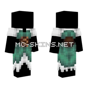Ob White Green W Lace Corset Dress V2 Minecraft skin