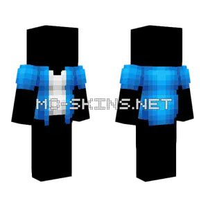 Ocean Blue Open Shirt Minecraft skin