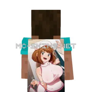 Ochaco Uraraka Sweater cape, outside and lining