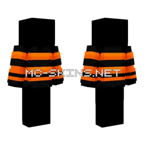 October Pumpkin Stripe Sweater Minecraft skin