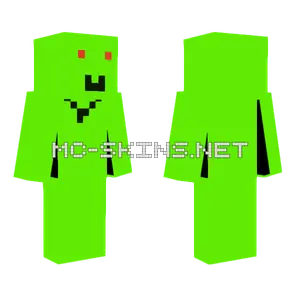Oejrbbridnndkeoiehrbbrndnskoe Green Skin Minecraft skin