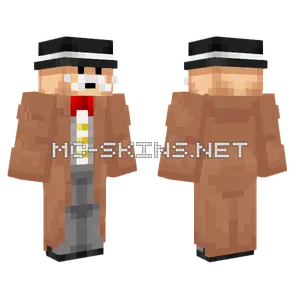 Ohnemaske Top Hat Minecraft skin