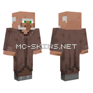 Old Grandpa Villager Minecraft skin