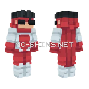 Omnivincible Red Outfit Minecraft skin