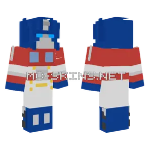 Optimus Prime Minecraft skin