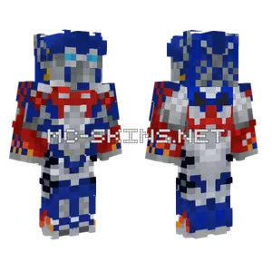 Optimus Prime Bayverse Minecraft skin