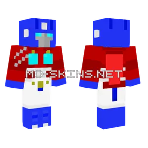 Optimus Prime Minecraft skin