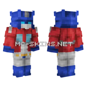 Optimus Prime G1 Minecraft skin