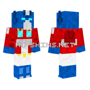 Optimus Prime G1 Minecraft skin