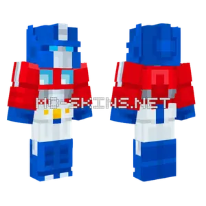 Optimus Prime G1 Robot Minecraft skin