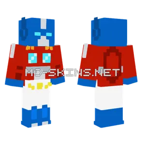 Optimus Prime G1 V2 Minecraft skin