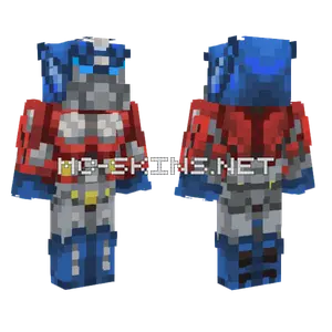 Optimus Prime IDW Revamped Minecraft skin