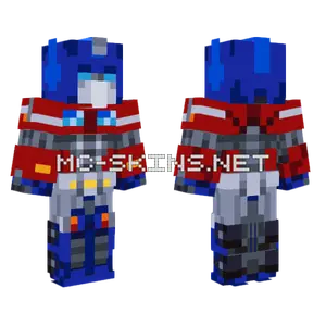 Optimus Prime Robot Minecraft skin