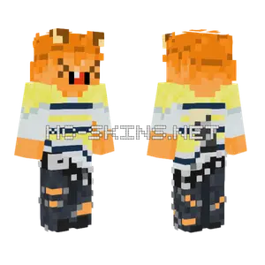Orange and Black Hoodie
